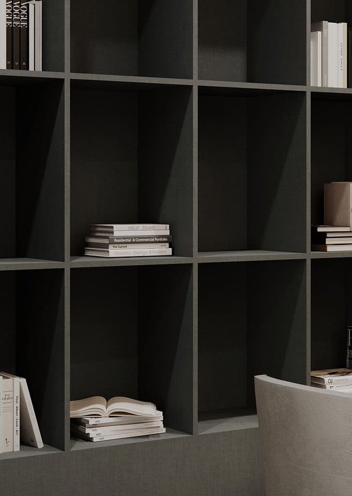 Open kast op maat in textiellook