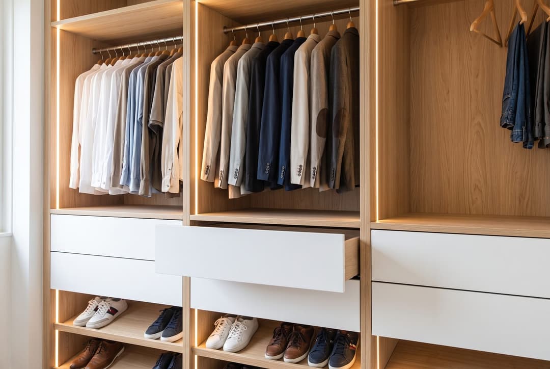 Kledingkast op maat: met slimme indeling